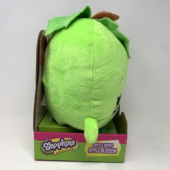 Shopkins Green Apple Blossom Plush Pillow Stuffed Toy Just Play - Picture 4 of 6